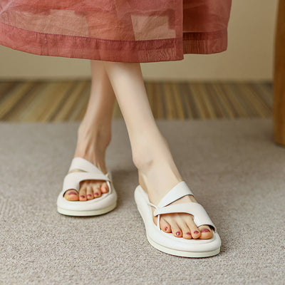 Malvina - Plateausandalen mit offener Spitze