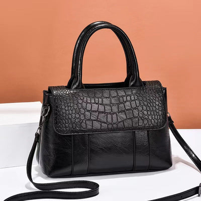 Damenhandtasche aus geprägtem Leder mit strukturiertem Stil - Camila