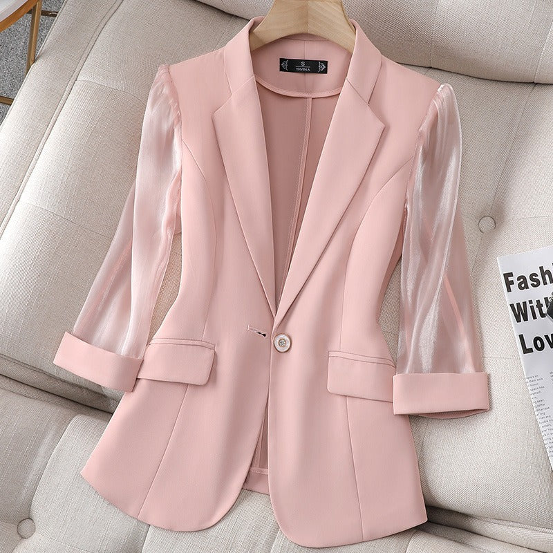 Blazer aus veganem Leder - Olivia
