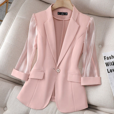 Blazer aus veganem Leder - Olivia