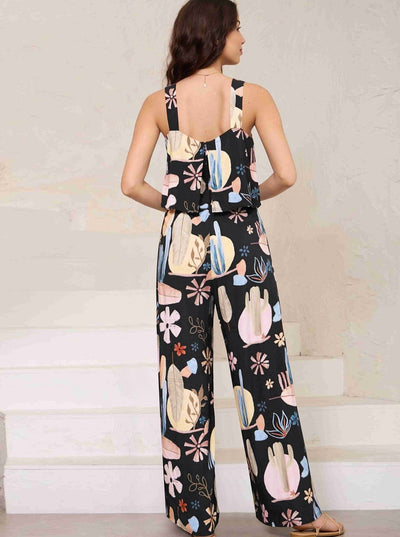 Nalah - Set aus ärmellosem Hemd und zweiteiliger Hose