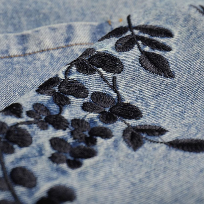 Vintage Floral Ophélie Jeansjacke