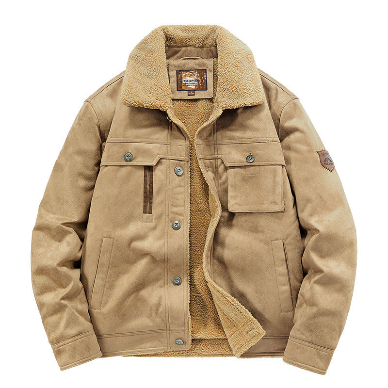 Herren-Trucker-Jacke mit Sherpa-Futter - Tavian