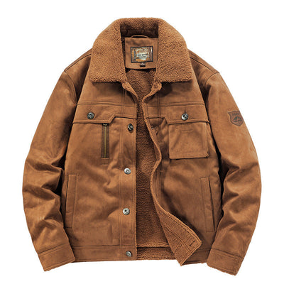 Herren-Trucker-Jacke mit Sherpa-Futter - Tavian