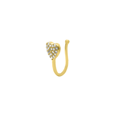 Love Heart Earcuff 14K Vergoldet