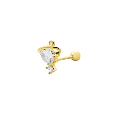 Victorious Ohr Piercing 14K Vergoldet