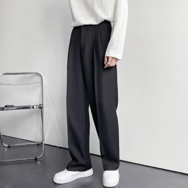 Gerade Herrenhose mit gekniffenem Schnitt - Marcelo