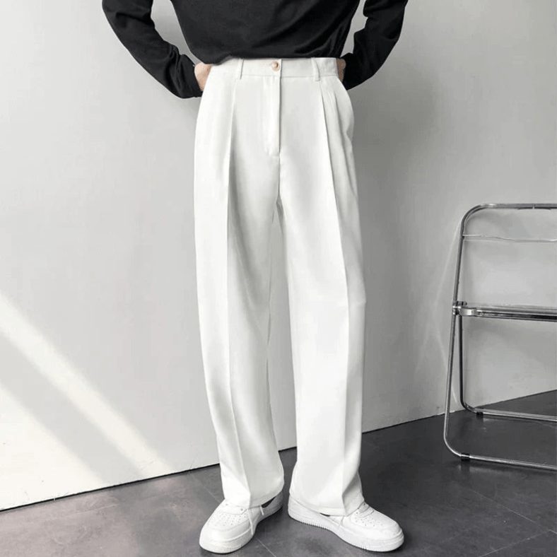 Gerade Herrenhose mit gekniffenem Schnitt - Marcelo