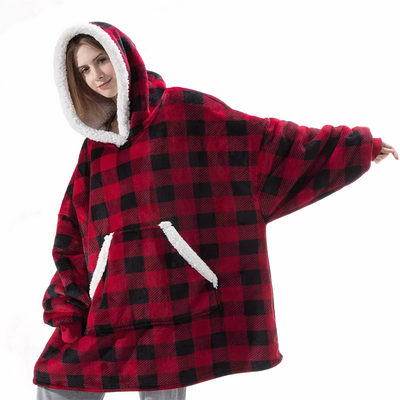 REGINA - Kuschelige Kuscheldecke Hoodie