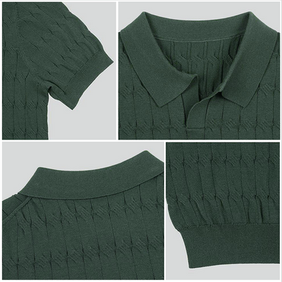 Retro Threads Gewebtes Poloshirt