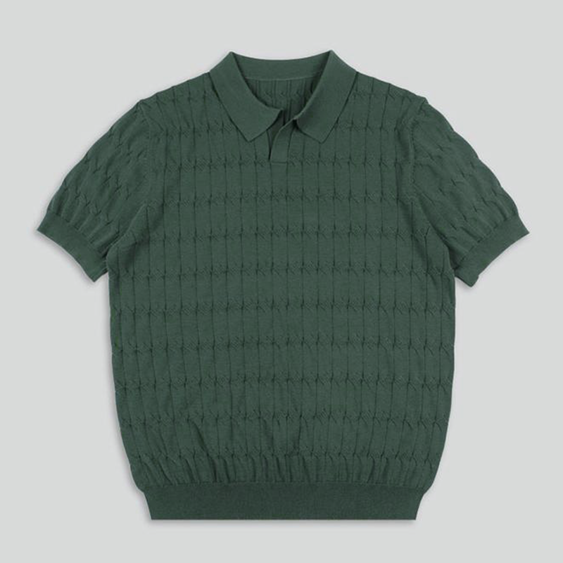 Retro Threads Gewebtes Poloshirt