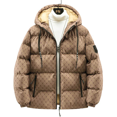 ROBERT - Baumwolljacke mit Allover-Briefdruck