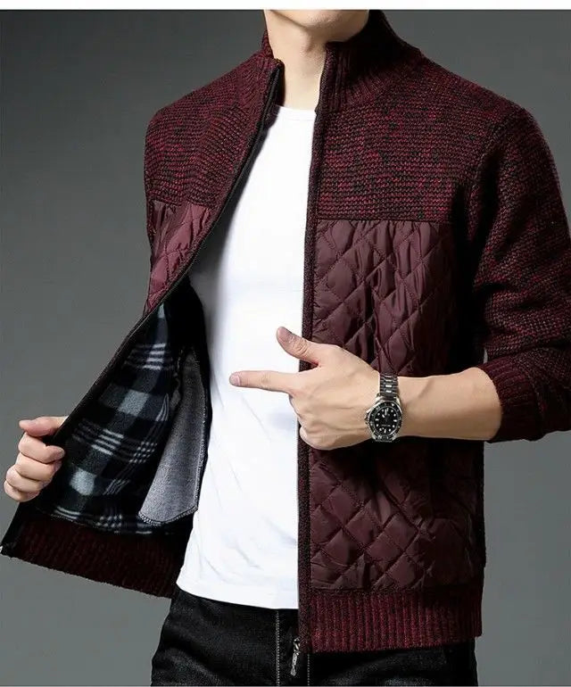 Gesteppte Strickjacke - Matias