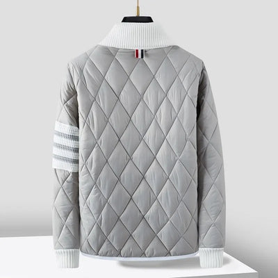 Wattiertes Sweatshirt mit Reißverschluss für Männer - Adam