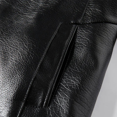 Vegane Lederjacke mit Kragen - Liam