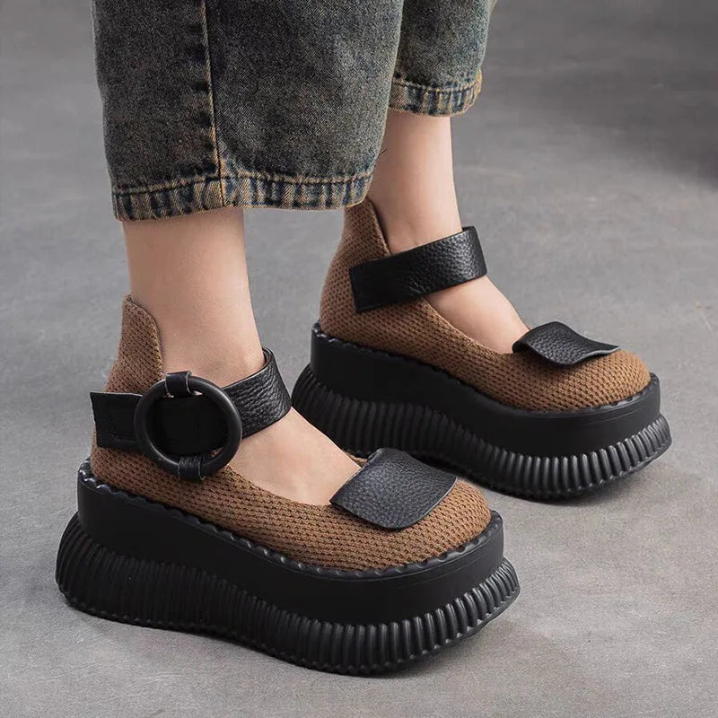 Plateau-Riemen-Schuhe - Rinoa
