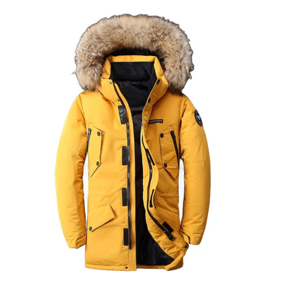 Julio - Halblange Winterjacke mit Kapuze