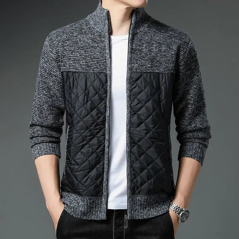 Gesteppte Strickjacke - Matias