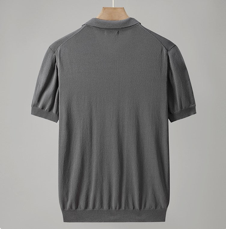 Anthon - Gestricktes Poloshirt
