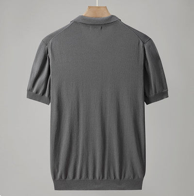 Anthon - Gestricktes Poloshirt