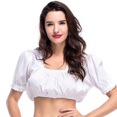 Damen Trachten Dirndl Bluse mit Puffärmeln - Gerlinde