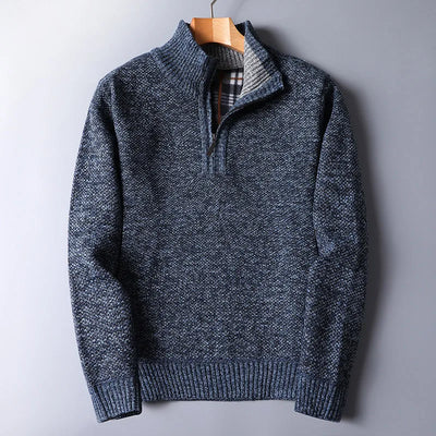 Herren Wollpullover mit Reißverschluss - Darven