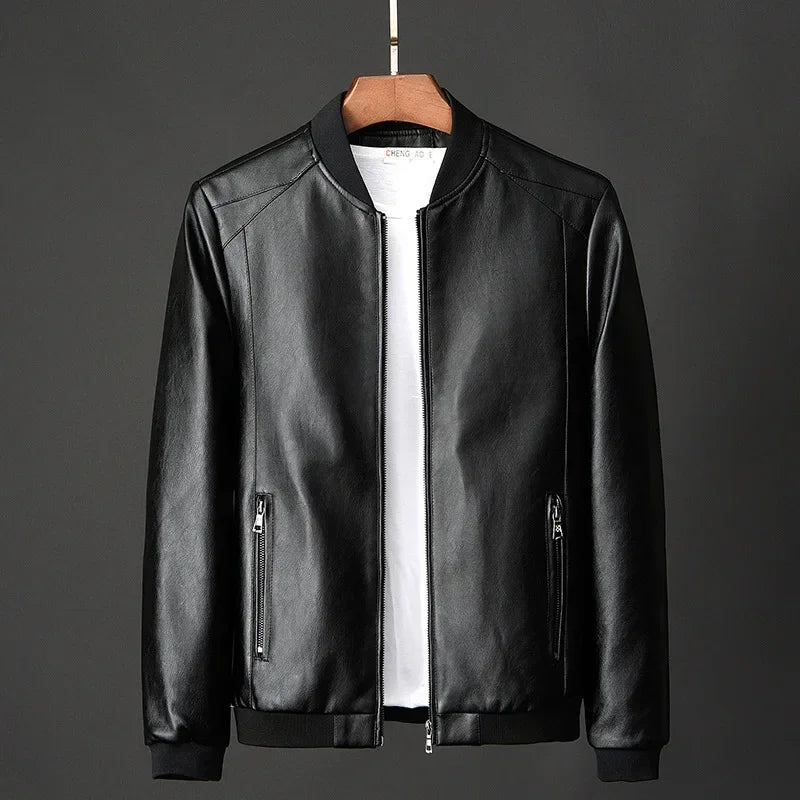 Herren-Bomberjacke aus Leder - Darel