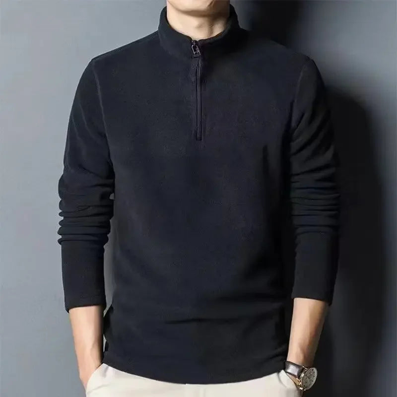 Fleece-Pullover mit halbem Reißverschluss für Männer - Braden