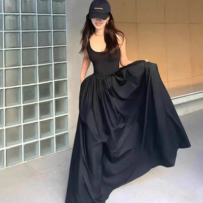 Veroa - Mittellanges Kleid mit hoher Taille für Frauen