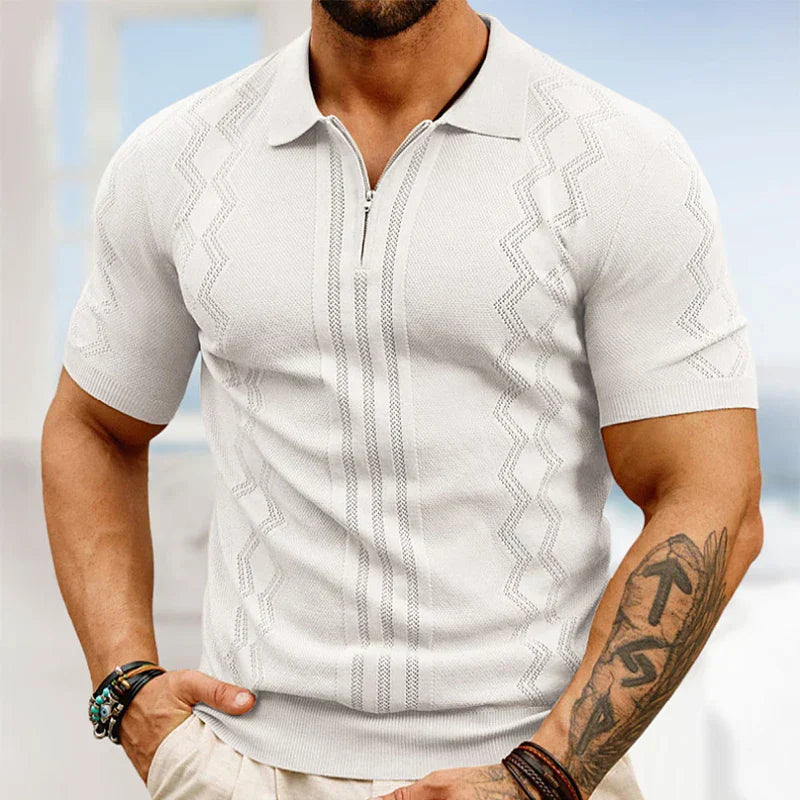 Vann - Gestricktes Poloshirt
