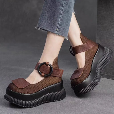 Plateau-Riemen-Schuhe - Rinoa