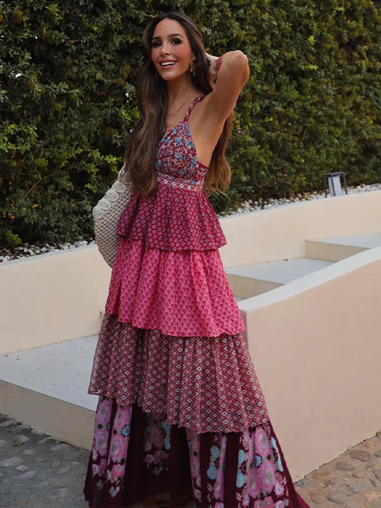 Darla Kleid im böhmischen Stil