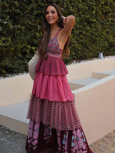 Darla Kleid im böhmischen Stil