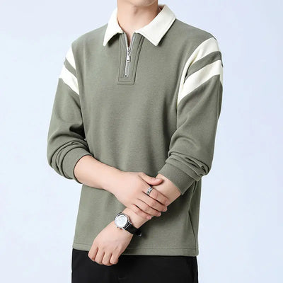 Gespleißter Pullover mit halbem Reißverschluss - Eloy