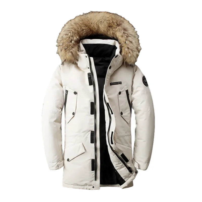 Julio - Halblange Winterjacke mit Kapuze
