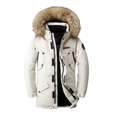 Julio - Halblange Winterjacke mit Kapuze