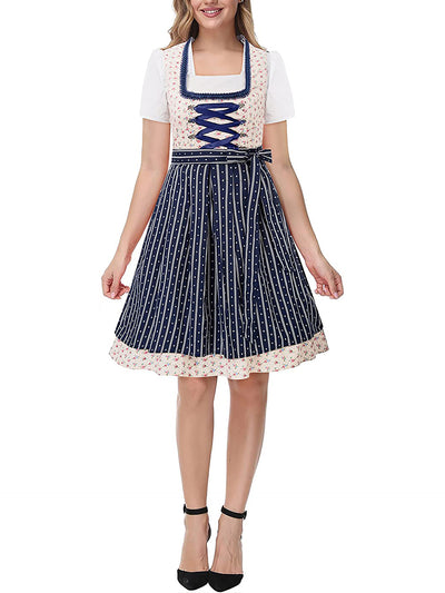 Damen Elegantes Midi Oktoberfest Dirndl Kleid - Anneliese