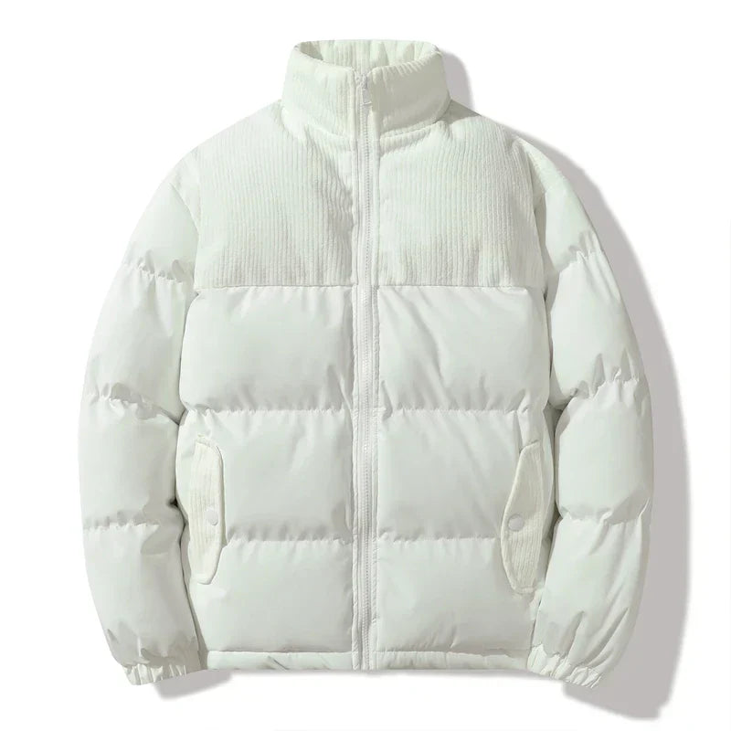 Unisex-Steppjacke mit Korddetails - Aiden
