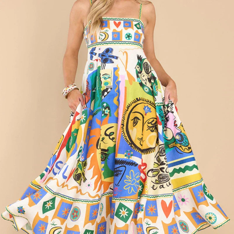 Griechenland Buntes und cooles Kleid