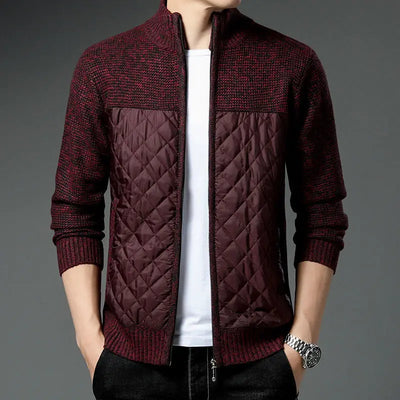 Gesteppte Strickjacke - Matias