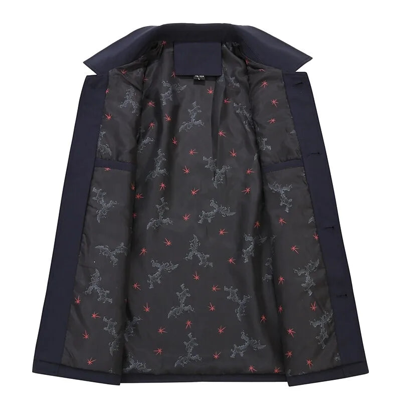 Vegane Freizeitjacke mit aufgesetzten Taschen und Knöpfen - Samuel