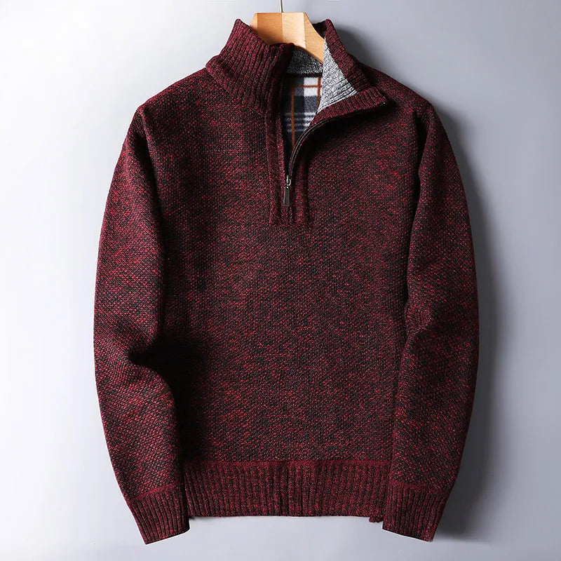 Herren Wollpullover mit Reißverschluss - Darven