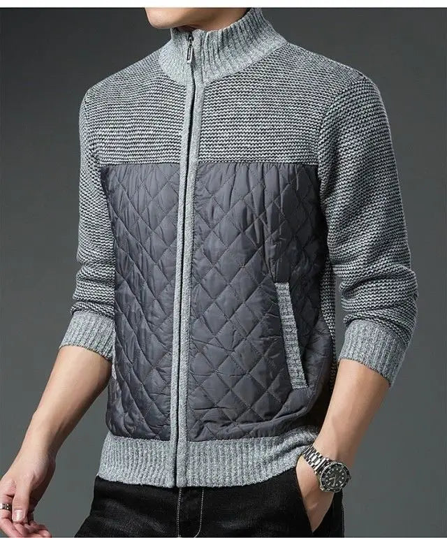 Gesteppte Strickjacke - Matias