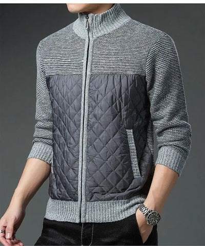 Gesteppte Strickjacke - Matias
