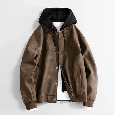 Vegane Freizeitjacke mit Kapuze für Männer - Peterson