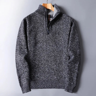 Herren Wollpullover mit Reißverschluss - Darven