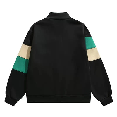 Vegane Sportjacke mit Reißverschluss und Farbblockierung - Ardan