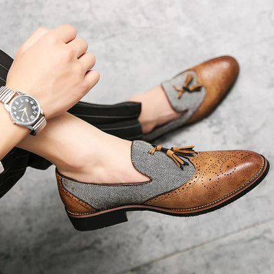Elegante italienische Anzugschuhe Vermillon