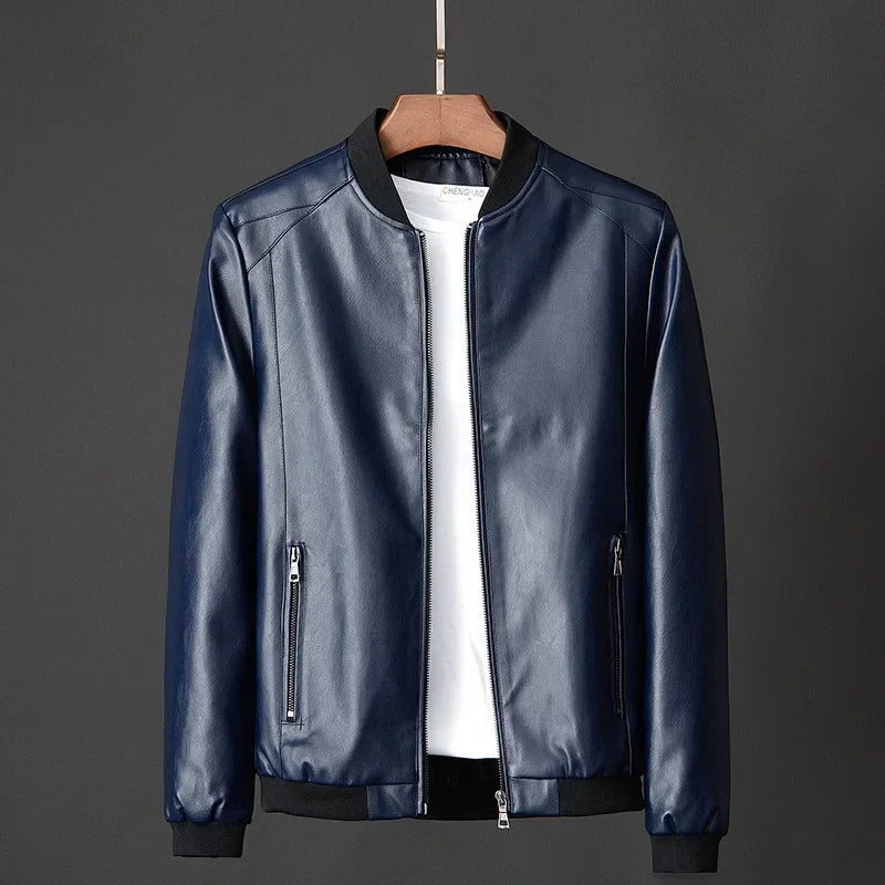 Herren-Bomberjacke aus Leder - Darel