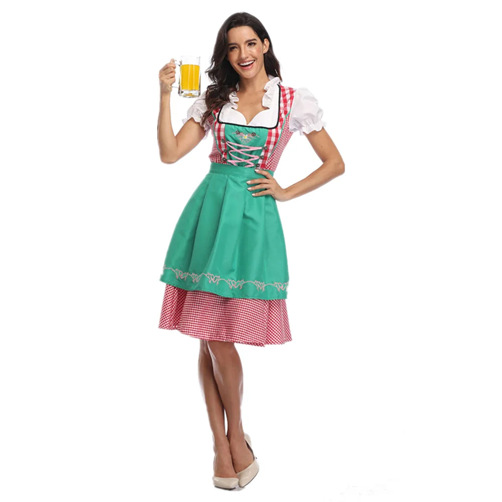 Dirndl Damen Traditionell Kariert - Hannelore